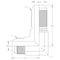 World Wide Fittings Male JIC to Male JIC Bulkhead 90 Deg. Elbow F5525X03X03 - alternate 2